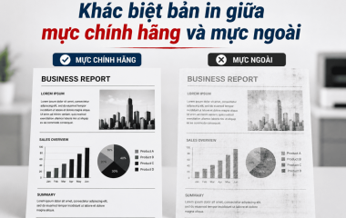 So sánh bản in giữa mực Toshiba chính hãng và mực ngoài: khác biệt thực tế